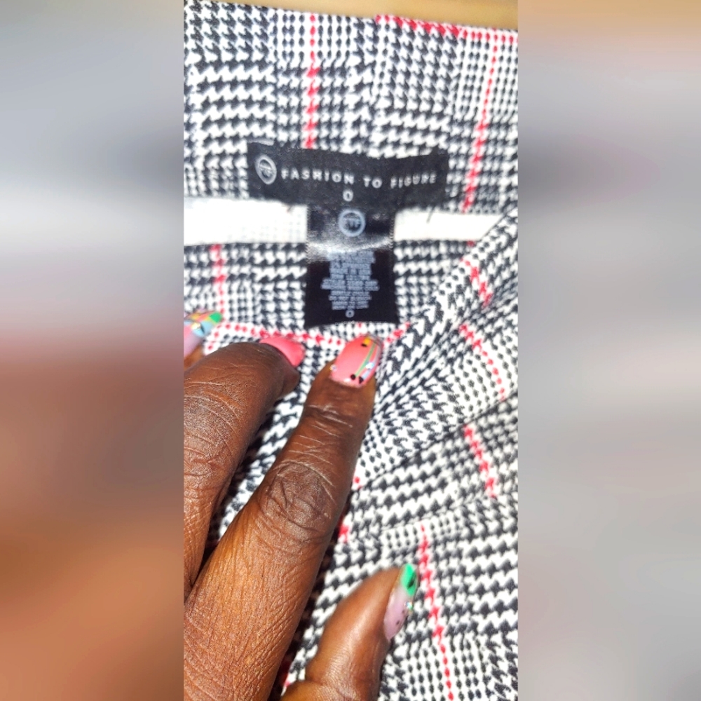 Women's plus size plaid skirt,FTF SIZE 0